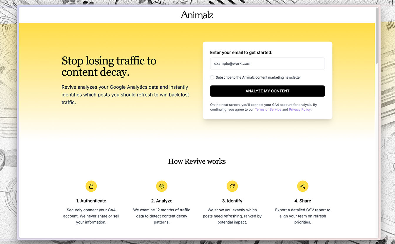 Revive 2.0: The Content Refresh Tool for Instant Decay Analysis