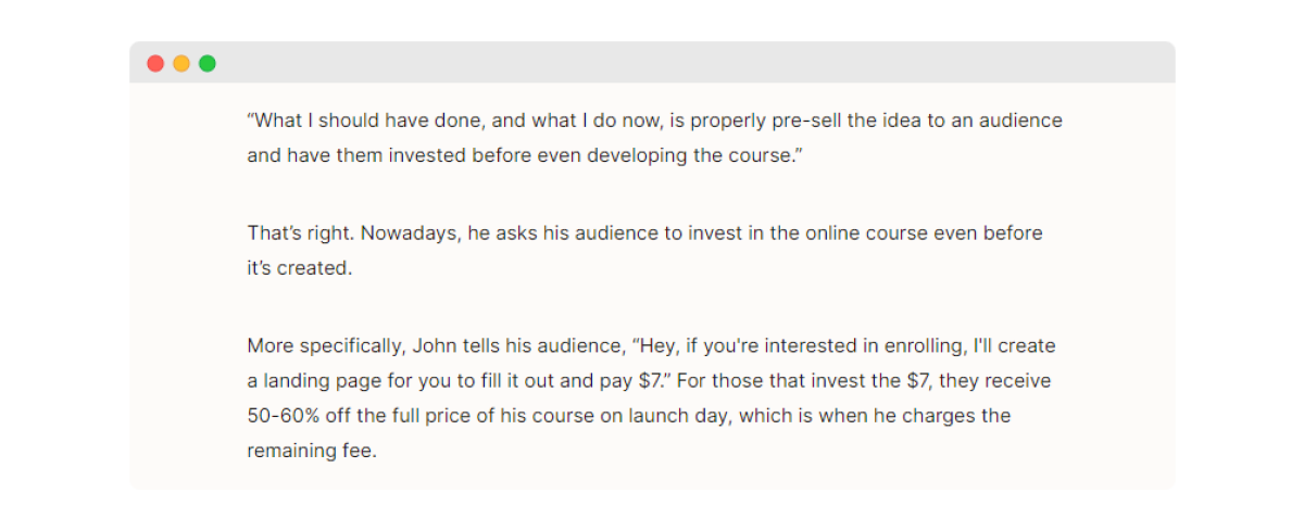Remove all mentions of Podia from this case study , and you’re still left with something interesting and actionable